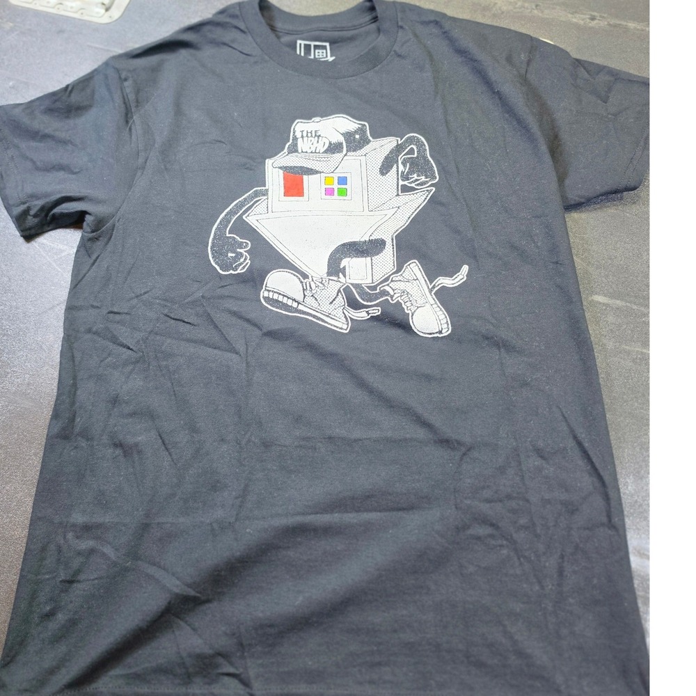 The Neighbourhood NBHD House Cartoon Graphic T-Shirt Black Medium Ceremony Roses